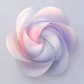 Abstract Petal Swirl Mural Wallpaper — Soft Geometric Floral Mural Wallpaper - room preview 04