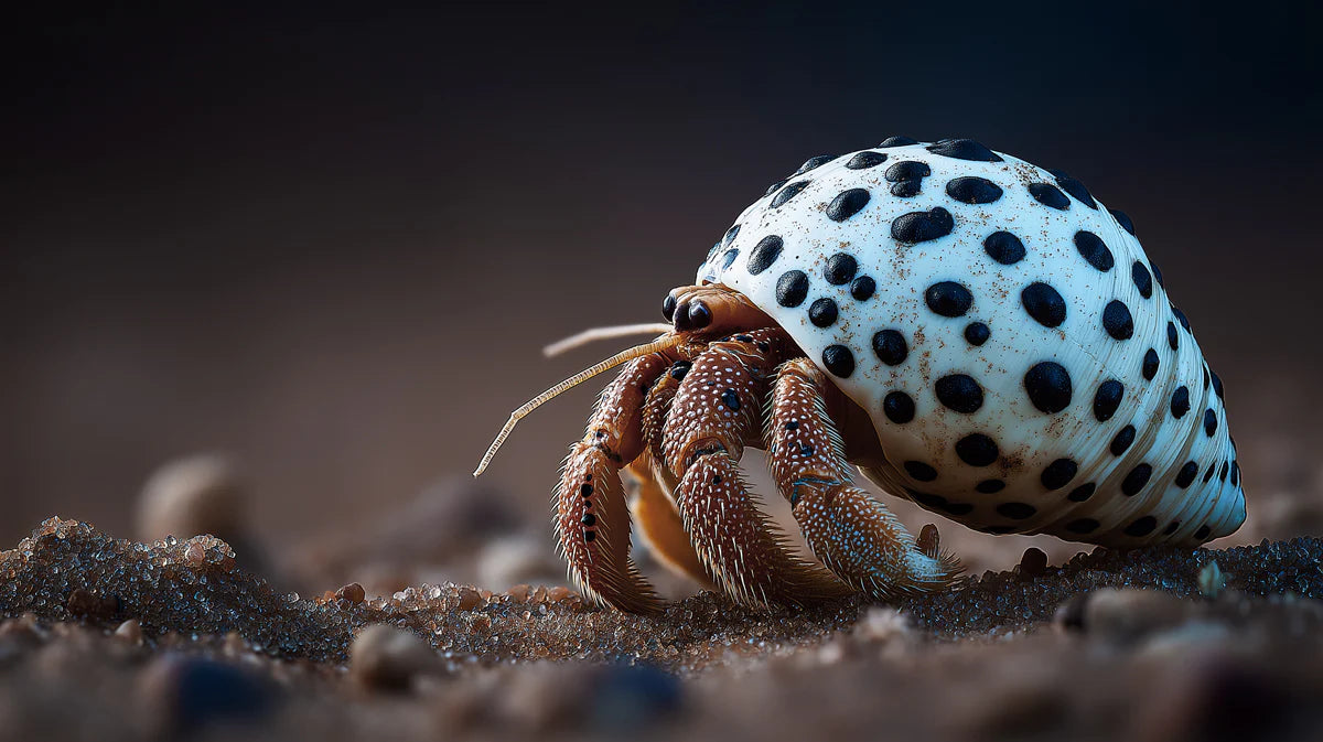 Hermit Crab Macro Mural Wallpaper — Surreal Marine Life Decor Mural Wallpaper - room preview 04