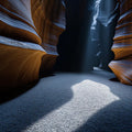 Canyon Light Wall Mural — Moody Geological Landscapes Mural Wallpaper - room preview 04