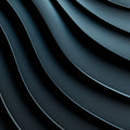 Deep Slate Wave Mural Wallpaper — Modern Architectural Texture Mural Wallpaper - room preview 04