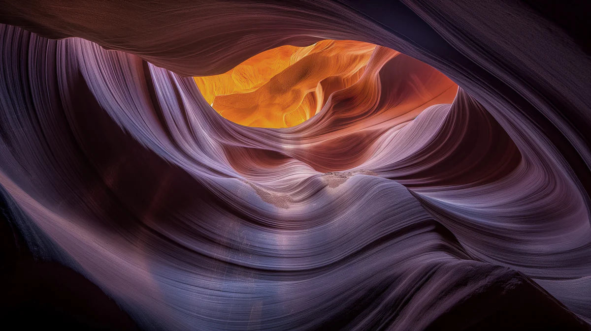 Antelope Canyon Abstract Mural Wallpaper — Fluid Sandstone Curves Mural Wallpaper - room preview 04