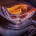Antelope Canyon Abstract Mural Wallpaper — Fluid Sandstone Curves Mural Wallpaper - room preview 04