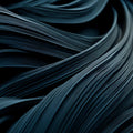 Fluid Teal Abstract Lines Mural Wallpaper — Modern Flowing Texture Mural Wallpaper - room preview 04