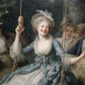 Rococo Garden Scene Mural Wallpaper — Historical Art Reproduction Mural Wallpaper - room preview 04
