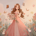 Anime Fairy Garden Mural Wallpaper — Soft Whimsical Illustration Mural Wallpaper - room preview 04
