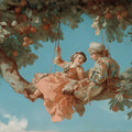 The Rococo Swing Mural Wallpaper — Vintage French Romantic Art Mural Wallpaper - room preview 04