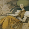 Surreal Dreamer Mural Wallpaper — Artistic Whimsical Illustration Mural Wallpaper - room preview 04