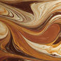 Molten Caramel Fluid Art Mural Wallpaper — Abstract Luxury Design Mural Wallpaper - room preview 04