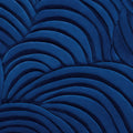 Midnight Waves Mural Wallpaper — Sculptural Blue Relief Design Mural Wallpaper - room preview 04