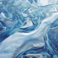 Glacial River Aerial Mural Wallpaper — Fluid Nature Design Mural Wallpaper - room preview 04