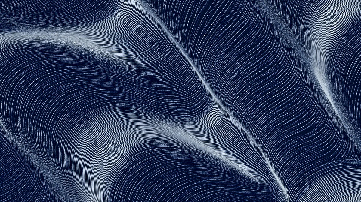 Data Stream Wave Mural Wallpaper — Modern Abstract Geometric Design Mural Wallpaper - room preview 04