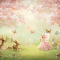 Enchanted Fairy Forest Mural Wallpaper — Whimsical Nature Scene Mural Wallpaper - room preview 04
