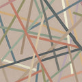 Intersecting Linear Abstract Mural Wallpaper — Modern Earthy Tones Mural Wallpaper - room preview 04