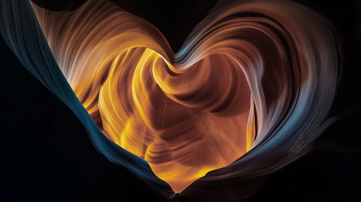 Heart of the Canyon Mural Wallpaper — Warm Abstract Landscape Mural Wallpaper - room preview 04