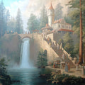 Fairytale Forest Castle Mural Wallpaper — Romantic Landscape Mural Wallpaper - room preview 04