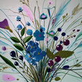 Wildflower Bouquet Mural Wallpaper — Expressive Oil Painting Style Mural Wallpaper - room preview 04