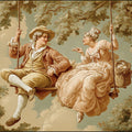 18th Century Lovers Mural Wallpaper — Rococo Art Scene Mural Wallpaper - room preview 04
