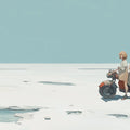 Anime Adventure Salt Flat Mural Wallpaper — Boundless Horizon Mural Wallpaper - room preview 04