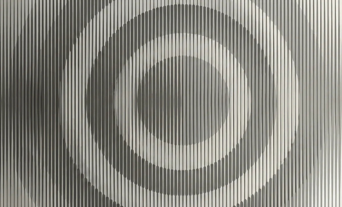 Optical Circle Mural Wallpaper — Modern Monochrome Geometric Art Mural Wallpaper - room preview 04