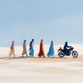 Minimalist Desert Landscape Wallpaper Watercolor Nomad Journey Mural Serene Blue Sky Boho Wall Art Mural Wallpaper - room preview 04