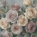 Vintage Rose Bouquet Mural Wallpaper — Painterly Floral Wall Art Mural Wallpaper - room preview 04