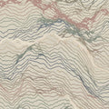 Topographic Contour Line Mural Wallpaper — Modern Abstract Art Mural Wallpaper - room preview 04