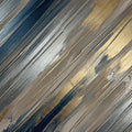 Diagonal Brushstroke Mural Wallpaper in Navy and Metallic Gold Mural Wallpaper - room preview 04