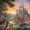 Fairytale Kingdom Mural Wallpaper — Magical Storybook Landscape Mural Wallpaper - room preview 04