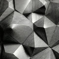 Monochrome Geometric Diamond Mural Wallpaper — Modern Optical Illusion Mural Wallpaper - room preview 04