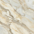 Cream and Gold Marble Texture Mural Wallpaper — Organic Stone Finish Mural Wallpaper - room preview 04