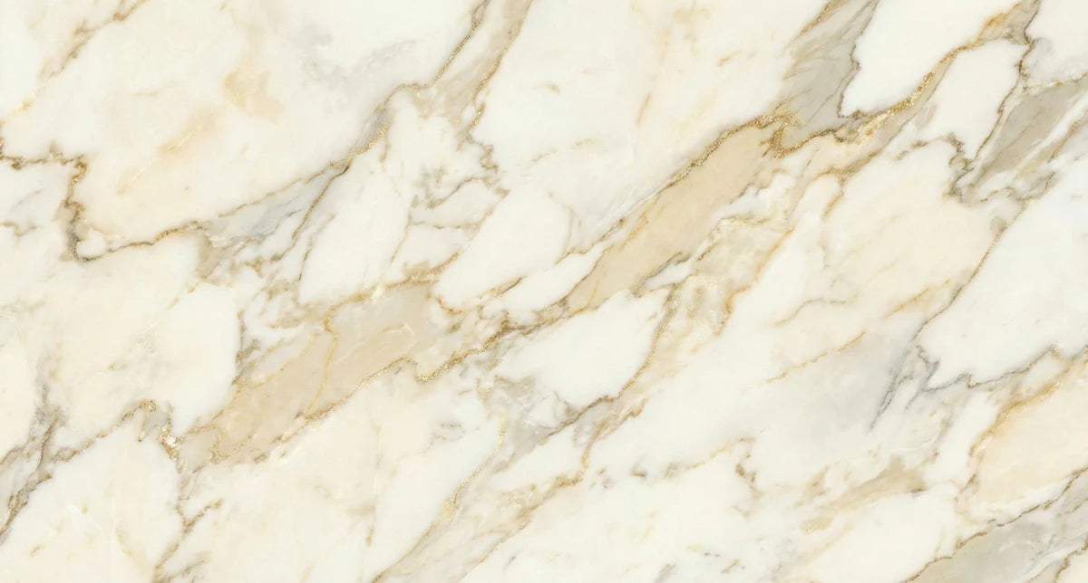 White and Gold Marble Mural Wallpaper — Luxury Stone Aesthetic Mural Wallpaper - room preview 04