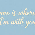 Home Quote Mural Wallpaper — Minimalist Cursive Typography Mural Wallpaper - room preview 04