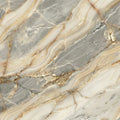 Grey and Gold Onyx Marble Mural Wallpaper — Sophisticated Stone Mural Wallpaper - room preview 04