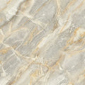Grey and Gold Marble Mural Wallpaper — Sophisticated Stone Design Mural Wallpaper - room preview 04