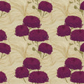 Vintage Chrysanthemum Wave Mural Wallpaper — Floral Wall Art Mural Wallpaper - room preview 04