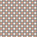 Mid-Century Geometric Mural Wallpaper in Dusty Rose and Ochre Mural Wallpaper - room preview 04