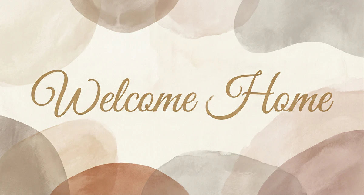Abstract Watercolor Shapes Mural Wallpaper in Earthy Tones Mural Wallpaper - room preview 04