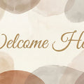 Abstract Watercolor Shapes Mural Wallpaper in Earthy Tones Mural Wallpaper - room preview 04