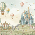 Enchanted Kingdom Mural Wallpaper — Soft Watercolor Fantasy Mural Wallpaper - room preview 04