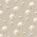 Cream Chrysanthemum Floral Mural Wallpaper — Traditional Botanical Mural Wallpaper - room preview 04