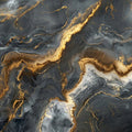 Obsidian and Gold Marble Mural Wallpaper — Contemporary Luxury Mural Wallpaper - room preview 04