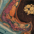 Metallic Fluid Art Mural Wallpaper — Abstract Acrylic Pour Design Mural Wallpaper - room preview 04