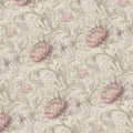 Vintage Peony and Acanthus Leaf Mural Wallpaper — Floral Heritage Mural Wallpaper - room preview 04