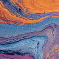 Fluid Motion Abstract Mural Wallpaper — Vibrant Acrylic Swirl Mural Wallpaper - room preview 04