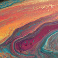 Fluid Art Acrylic Pour Mural Wallpaper — Vibrant Abstract Design Mural Wallpaper - room preview 04