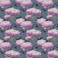 Chinoiserie Lotus Wave Mural Wallpaper — Artistic Floral Decor Mural Wallpaper - room preview 04