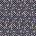 Navy Lattice Geometric Mural Wallpaper — Moroccan Inspired Decor Mural Wallpaper - room preview 04