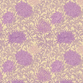Vintage Purple Chrysanthemum Mural Wallpaper — Traditional Floral Mural Wallpaper - room preview 04