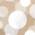 Floating Circles Mural Wallpaper — Soft Earthy Neutral Abstract Mural Wallpaper - room preview 04