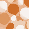 Abstract Pebble Mural Wallpaper — Warm Earthy Organic Tones Mural Wallpaper - room preview 04
